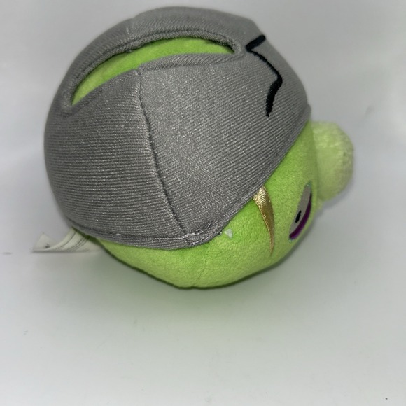 Angry Birds Corporal Pig Cracked Helmet Plush 5 Inch Green Bad Piggies No Sound - Picture 3 of 10